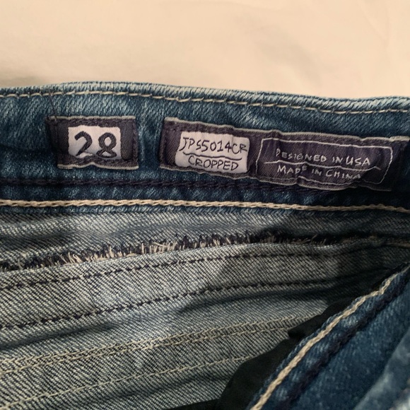 Miss ME CROPPED JEAN CAPRI womens  SIZE 28 - Picture 9 of 10